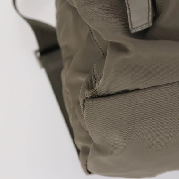 PRADA Backpack Nylon Gray Silver Auth bs30075 main image 7